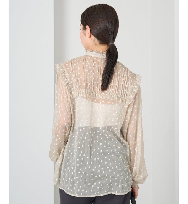 IENA「楊柳フリルピンタックブラウス」|シャツ・ブラウス|