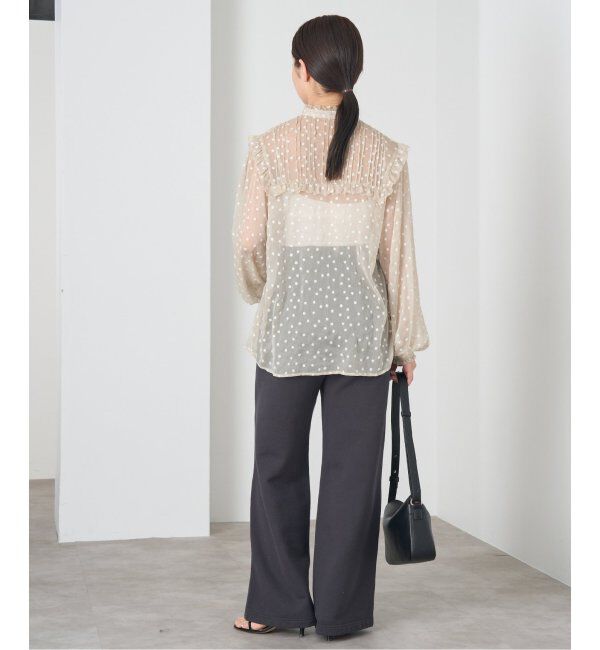 IENA「楊柳フリルピンタックブラウス」|シャツ・ブラウス|