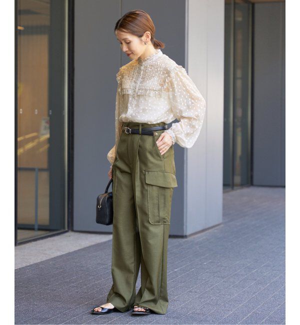 IENA「楊柳フリルピンタックブラウス」|シャツ・ブラウス|