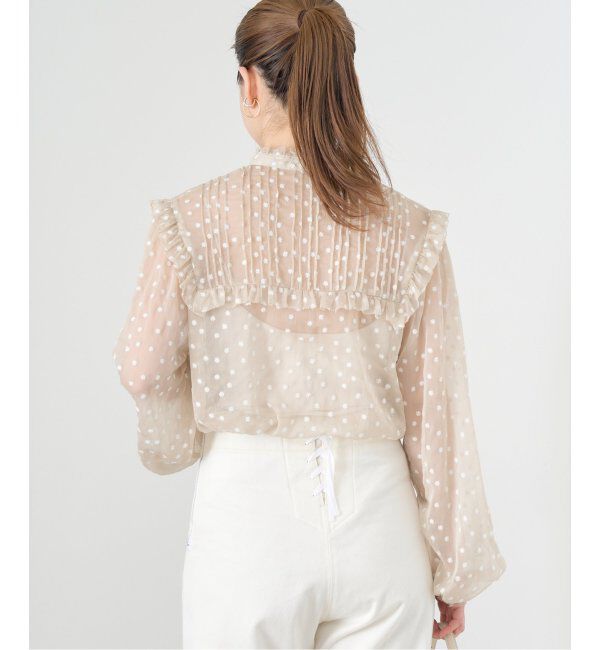 IENA「楊柳フリルピンタックブラウス」|シャツ・ブラウス|