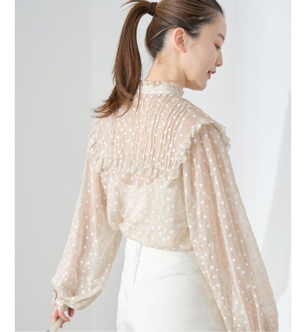 IENA「楊柳フリルピンタックブラウス」|シャツ・ブラウス|