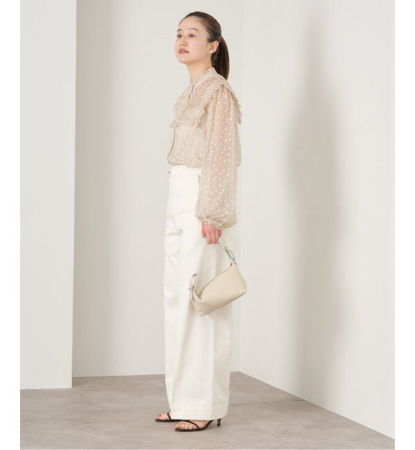 IENA「楊柳フリルピンタックブラウス」|シャツ・ブラウス|