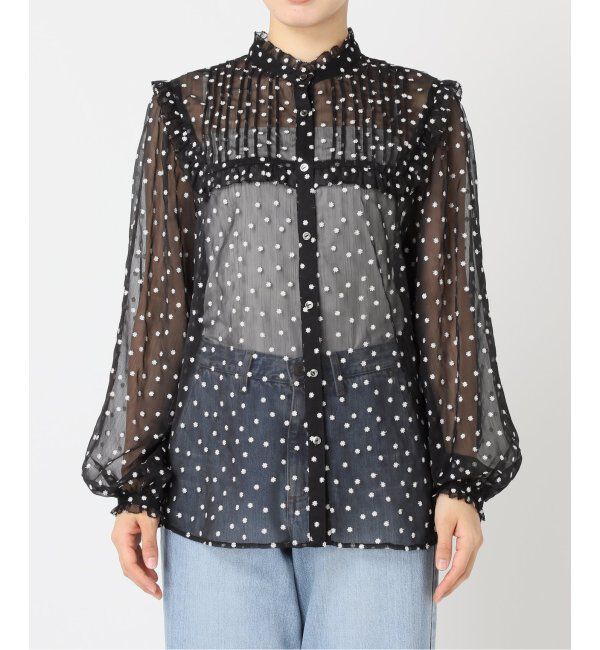 IENA「楊柳フリルピンタックブラウス」|シャツ・ブラウス|