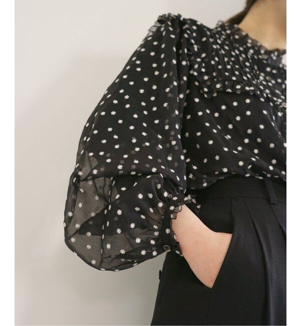 IENA「楊柳フリルピンタックブラウス」|シャツ・ブラウス|