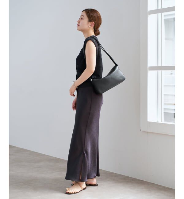 IENA「《追加10》ダブルサテンスカート」|スカート|