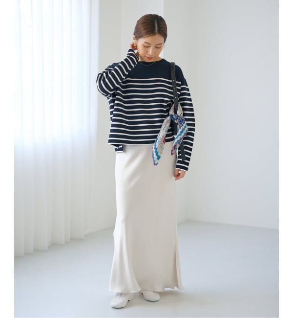 IENA「《追加10》ダブルサテンスカート」|スカート|