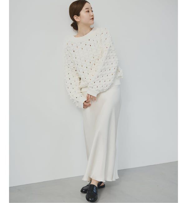 IENA「《追加10》ダブルサテンスカート」|スカート|