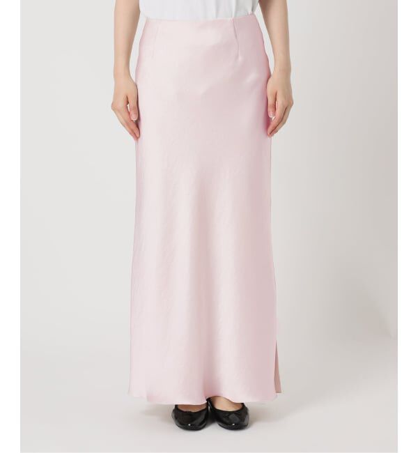 IENA「《追加10》ダブルサテンスカート」|スカート|