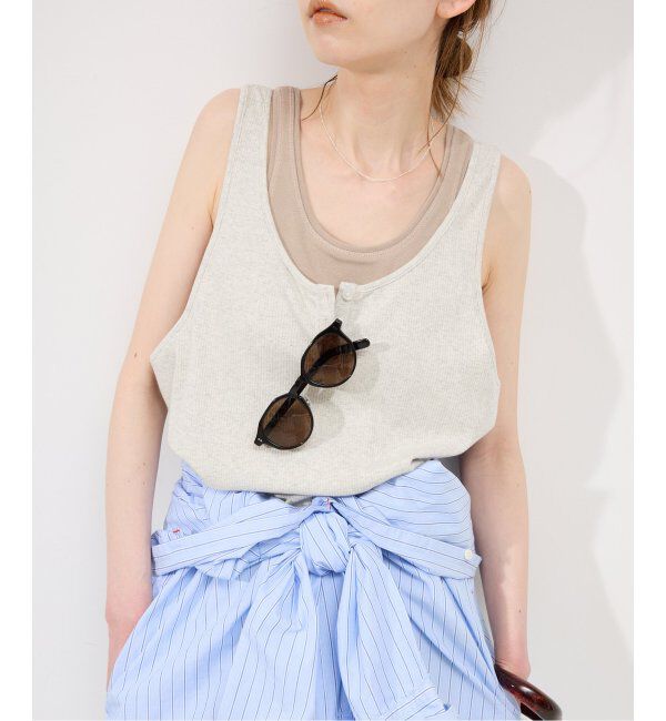 SLOBE IENA「ヘンリーパックタンク」|Tシャツ・カットソー|