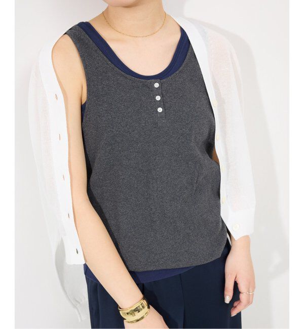 SLOBE IENA「ヘンリーパックタンク」|Tシャツ・カットソー|
