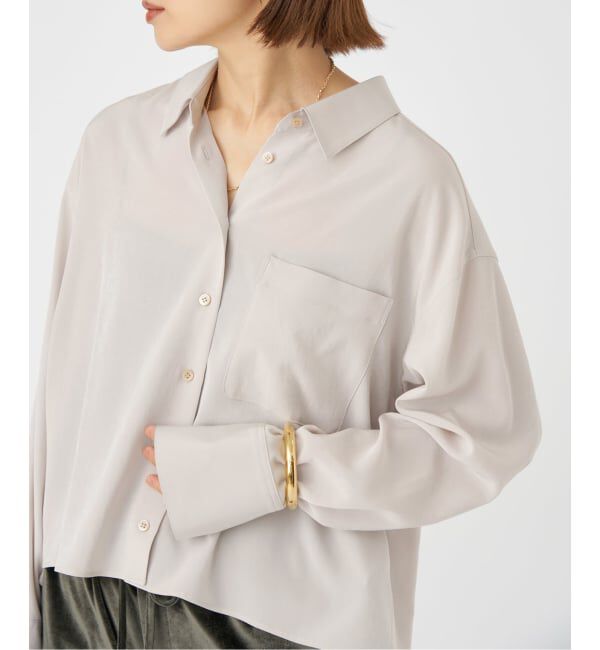 IENA「SOALON ボクシーシャツ」|シャツ・ブラウス|ベージュ