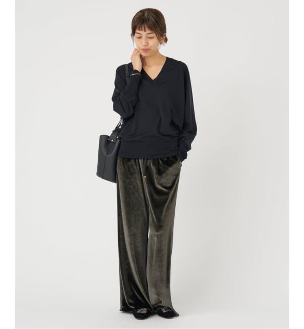 IENA「ベロアイージーパンツ」|その他|