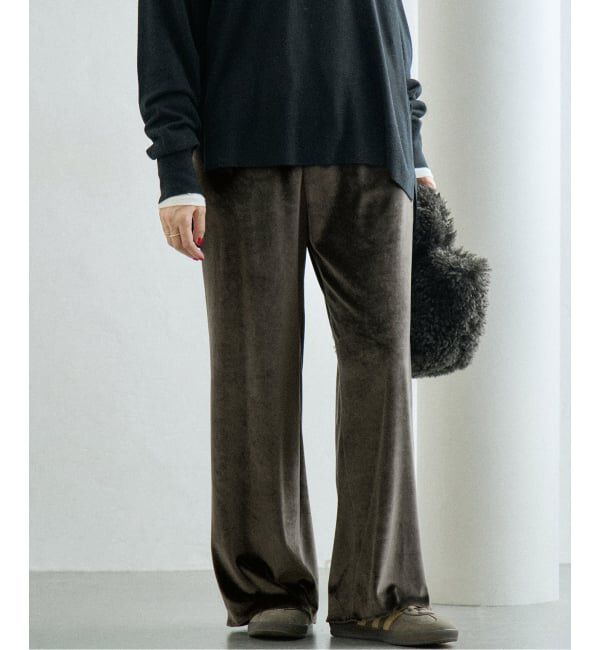 IENA「ベロアイージーパンツ」|その他|