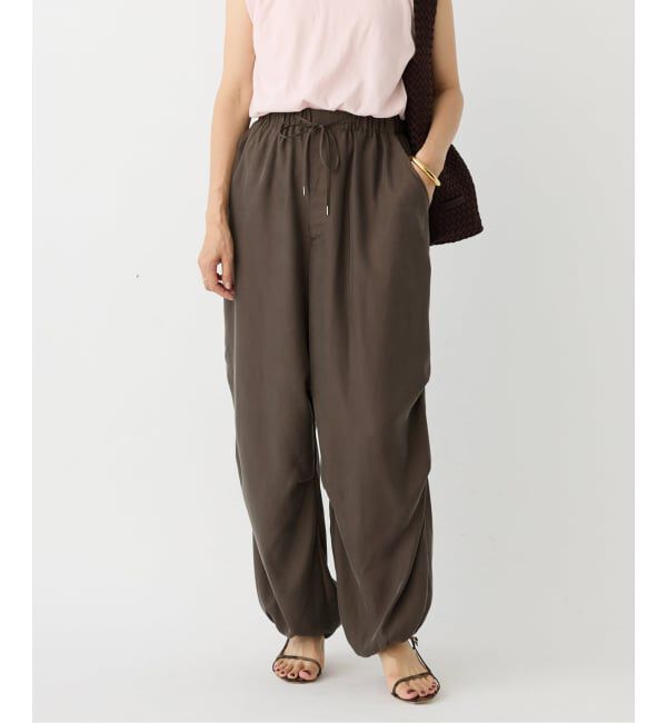 IENA「《追加》キュプラツイルイージーパンツ」|その他|ブラウン