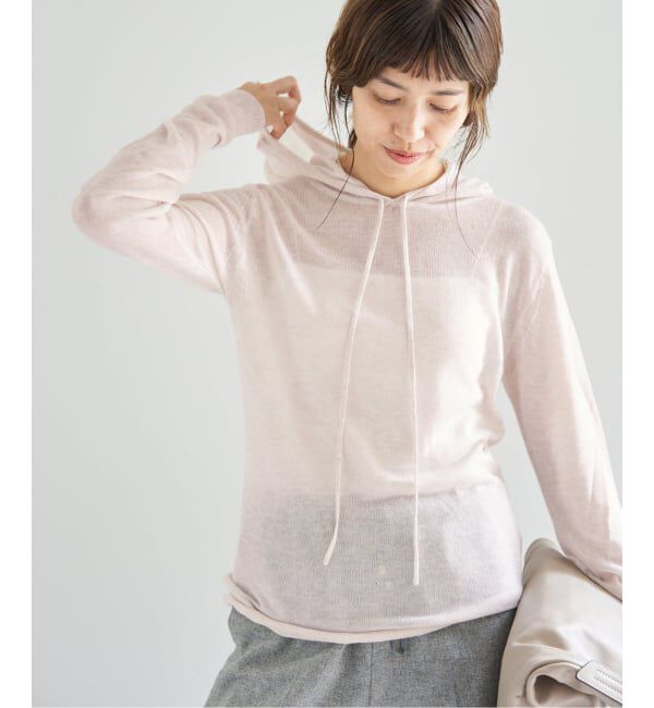 IENA「シアーニットパーカー」|パーカー|ナチュラル