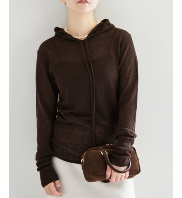 IENA「シアーニットパーカー」|パーカー|