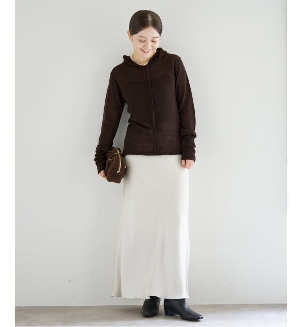 IENA「シアーニットパーカー」|パーカー|