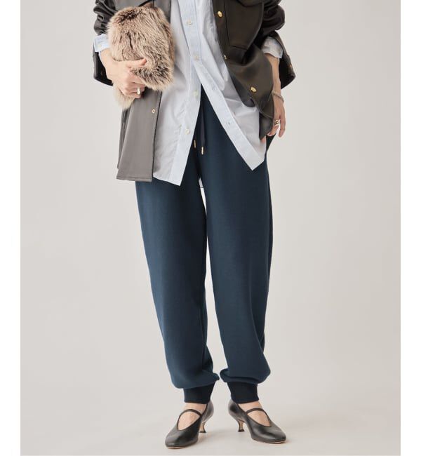 VERMEIL par iena「Loopwheel fleece パンツ」|その他|ネイビー