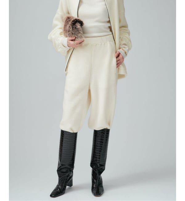VERMEIL par iena「Wool fleece パンツ」|その他|ホワイト