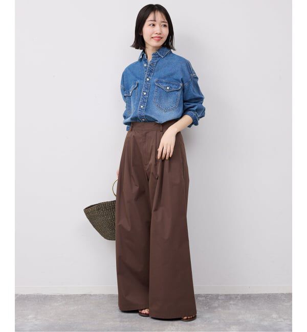 SLOBE IENA「《予約》タックワイドパンツ」|その他|