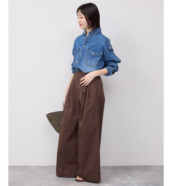 SLOBE IENA「《予約》タックワイドパンツ」|その他|