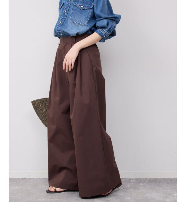 SLOBE IENA「《予約》タックワイドパンツ」|その他|