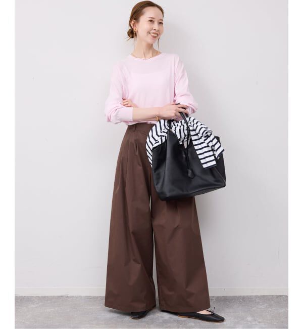 SLOBE IENA「《予約》タックワイドパンツ」|その他|