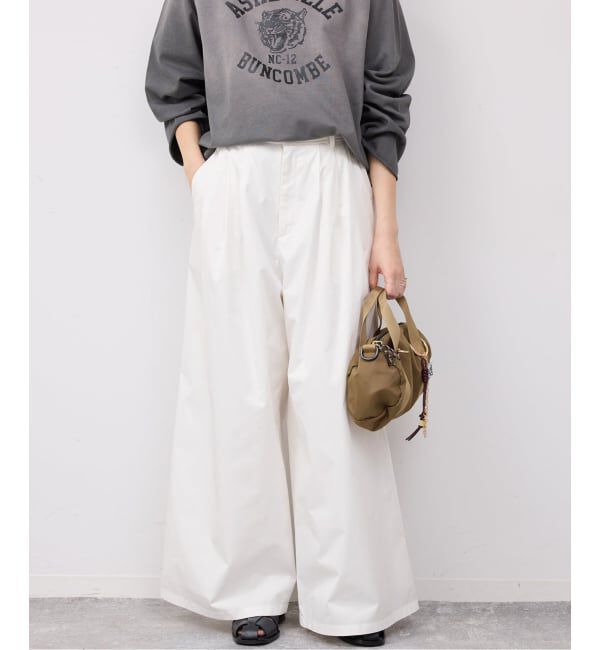 SLOBE IENA「《予約》タックワイドパンツ」|その他|