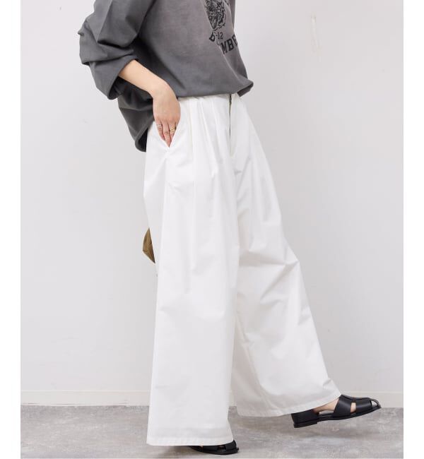 SLOBE IENA「《予約》タックワイドパンツ」|その他|