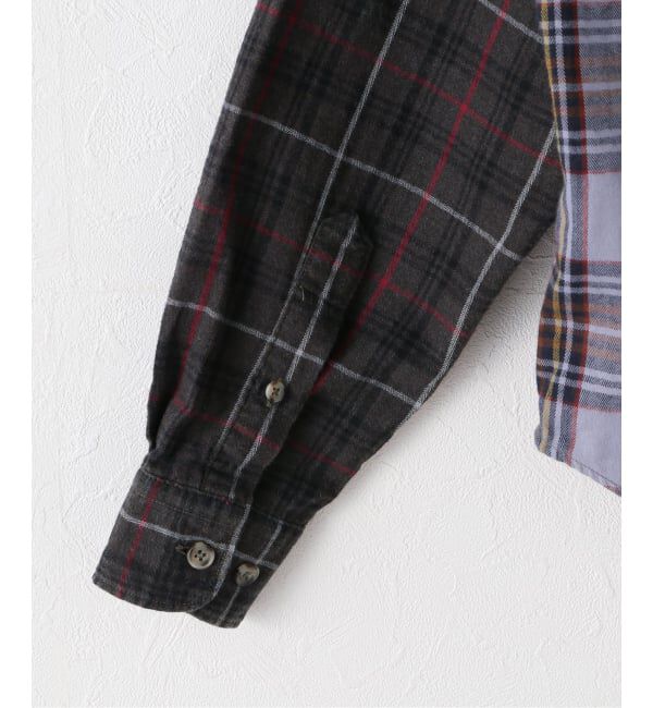 PULP「ARIES / アリーズ OVERDYED PATCHWORK SHIRT」|シャツ・ブラウス|
