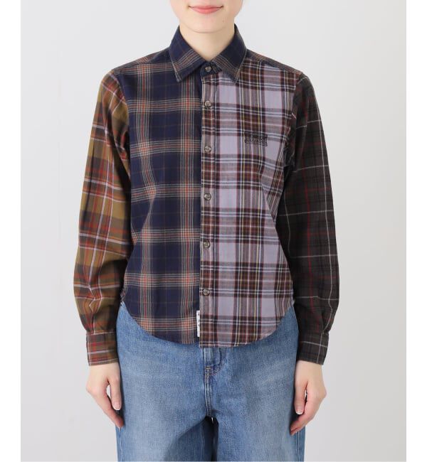 PULP「ARIES / アリーズ OVERDYED PATCHWORK SHIRT」|シャツ・ブラウス|