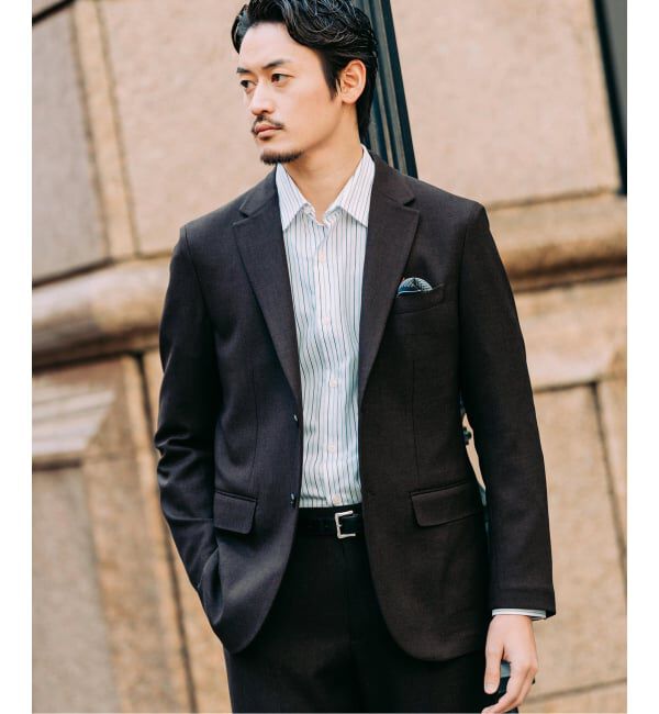 EDIFICE「ラフ ツイル2ボタン ジャケット【セットアップ着用可】」|テーラードジャケット|