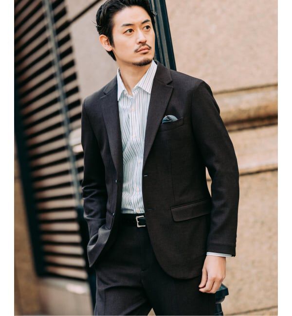 EDIFICE「ラフ ツイル2ボタン ジャケット【セットアップ着用可】」|テーラードジャケット|