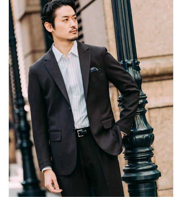 EDIFICE「ラフ ツイル2ボタン ジャケット【セットアップ着用可】」|テーラードジャケット|