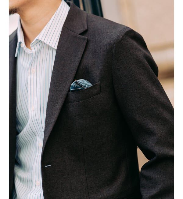 EDIFICE「ラフ ツイル2ボタン ジャケット【セットアップ着用可】」|テーラードジャケット|