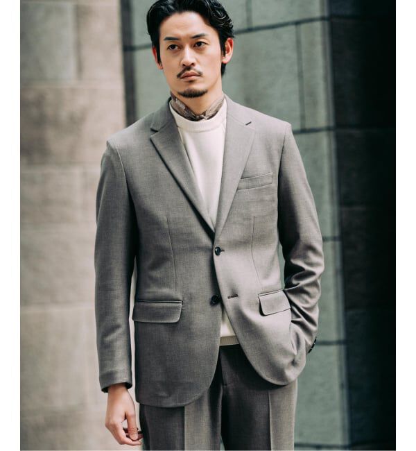 EDIFICE「ラフ ツイル2ボタン ジャケット【セットアップ着用可】」|テーラードジャケット|