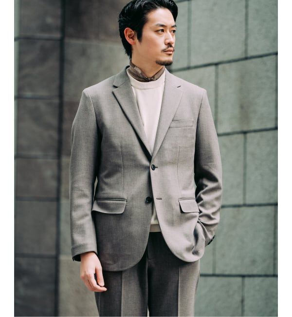 EDIFICE「ラフ ツイル2ボタン ジャケット【セットアップ着用可】」|テーラードジャケット|