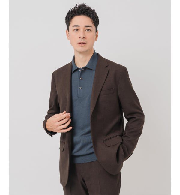 EDIFICE「ラフ ツイル2ボタン ジャケット【セットアップ着用可】」|テーラードジャケット|