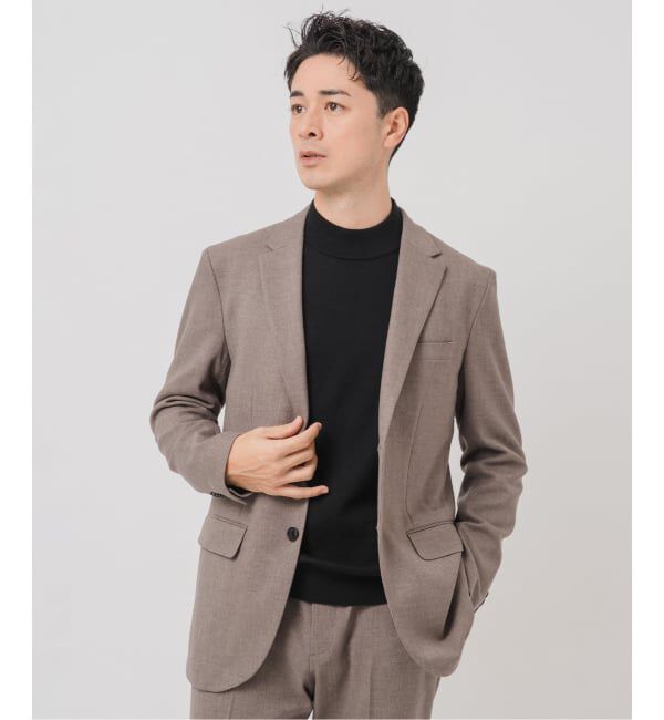 EDIFICE「ラフ ツイル2ボタン ジャケット【セットアップ着用可】」|テーラードジャケット|