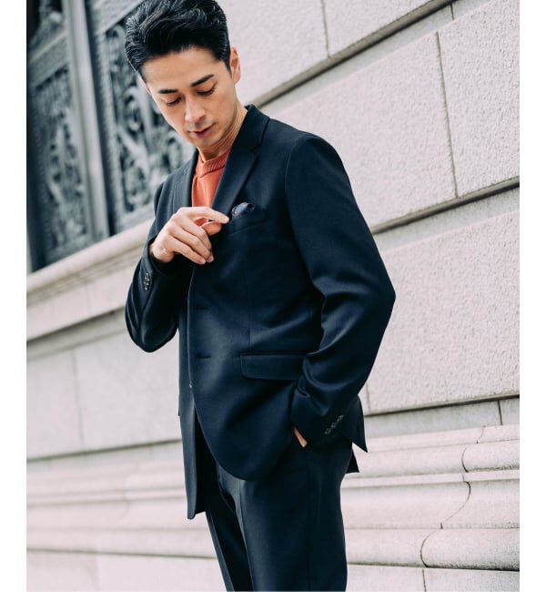 EDIFICE「ラフ ツイル2ボタン ジャケット【セットアップ着用可】」|テーラードジャケット|