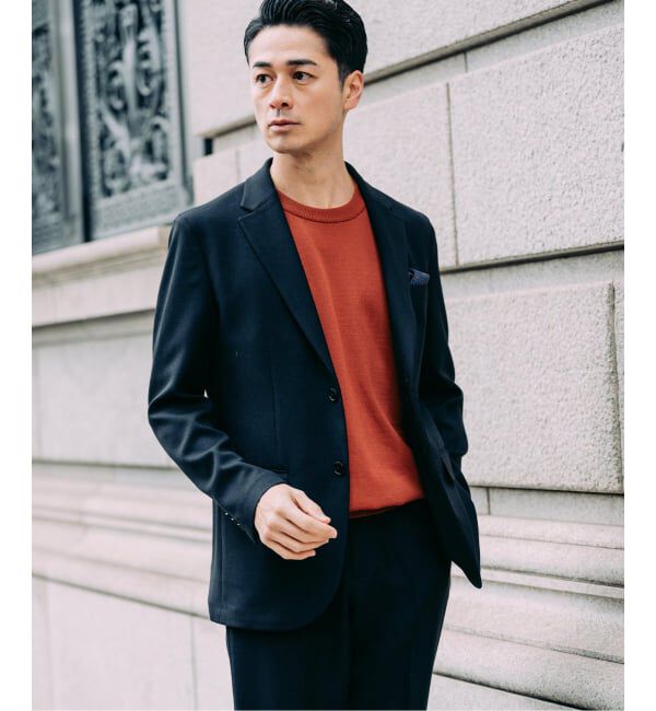 EDIFICE「ラフ ツイル2ボタン ジャケット【セットアップ着用可】」|テーラードジャケット|