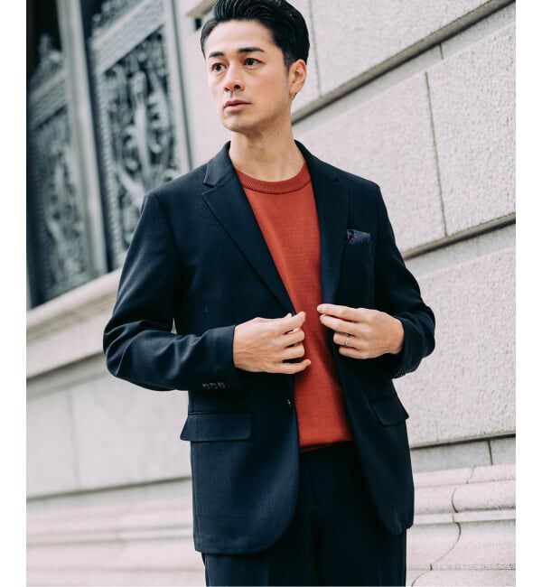 EDIFICE「ラフ ツイル2ボタン ジャケット【セットアップ着用可】」|テーラードジャケット|