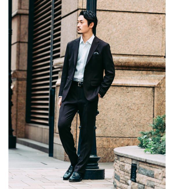 EDIFICE「ラフ ツイル2ボタン ジャケット【セットアップ着用可】」|テーラードジャケット|