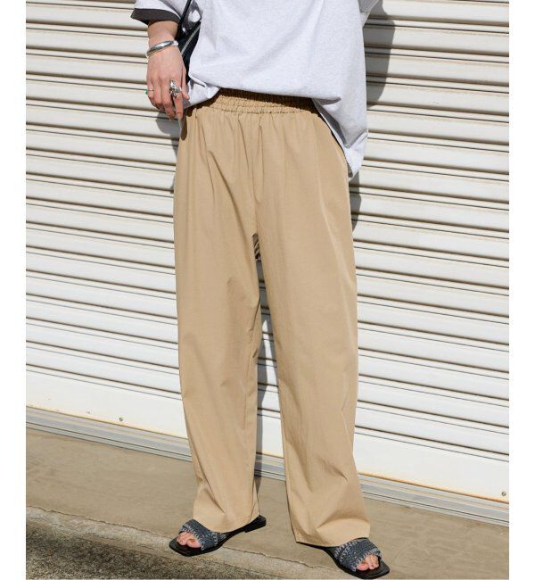 JOURNAL STANDARD「《追加2》【撥水/接触冷感/洗える/UVカット】リネンナイロンストレッチワイドパンツ」|その他|