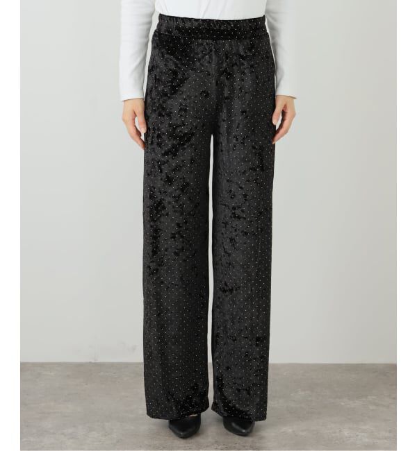 journal standard L'essage「【SIMONE WILD/シモーネ ワイルド】STUD VELVET COZY PANTS：パンツ」|その他|
