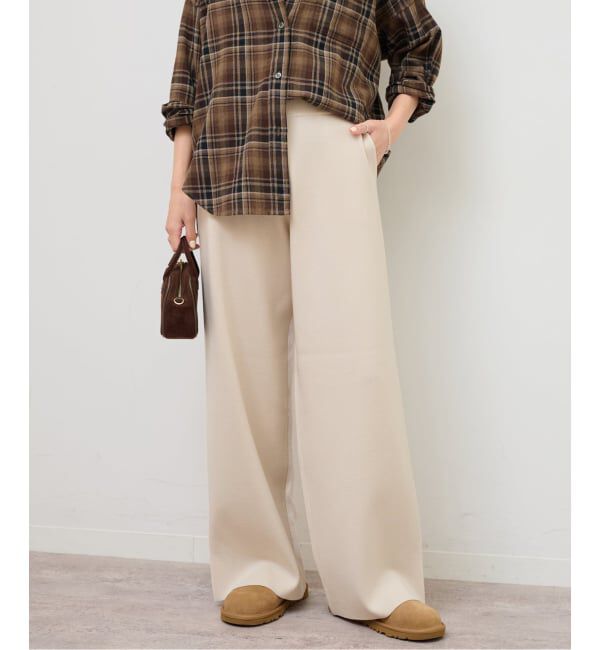 JOURNAL STANDARD relume「【MULTI FUNC+】セミワイドニットパンツ」|その他|ナチュラル