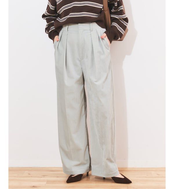 journal standard L'essage「《追加4》ストレッチコーデュロイ 2タックパンツ」|その他|