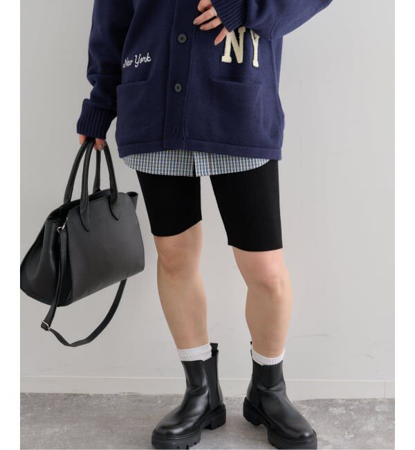 U by SPICK&SPAN「リブニットサイクルパンツ」|その他|