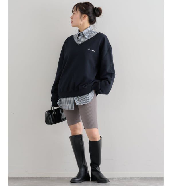 U by SPICK&SPAN「リブニットサイクルパンツ」|その他|