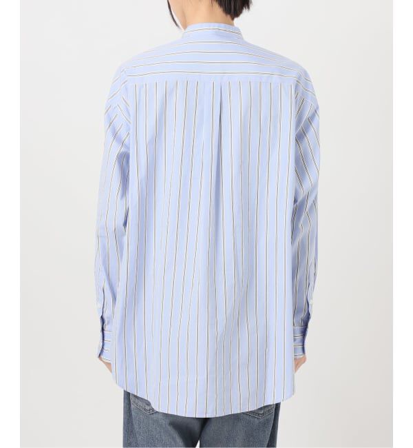 FRAMeWORK「ストライプバンドカラーシャツ」|シャツ・ブラウス|
